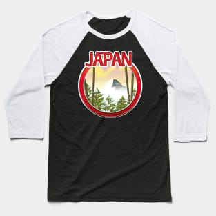 Japan snow capped volcano logo Baseball T-Shirt